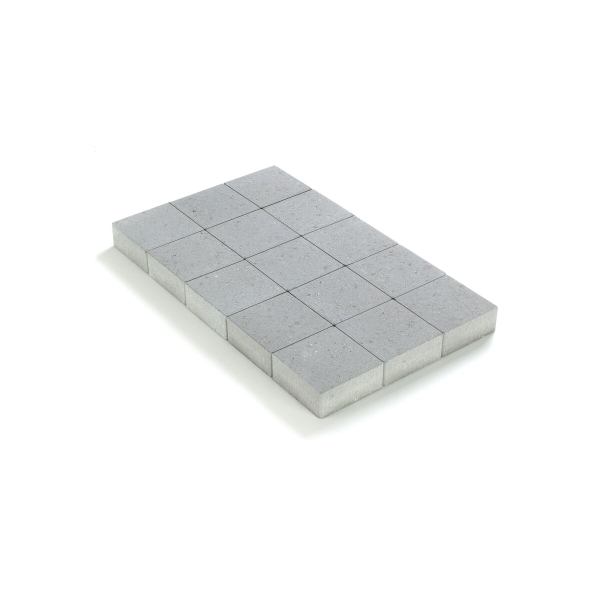 Ongetrommeld zonder vell. 15 x 15 x 6 - Grijs