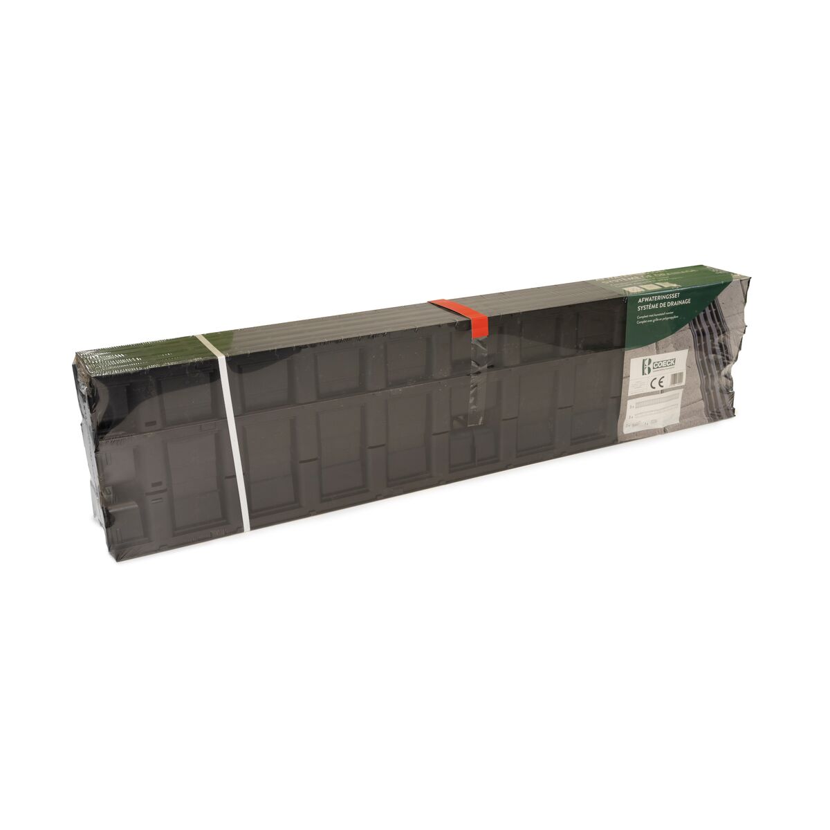 Set évacuation d'eau - 3 x caniveau x PP + accessoires