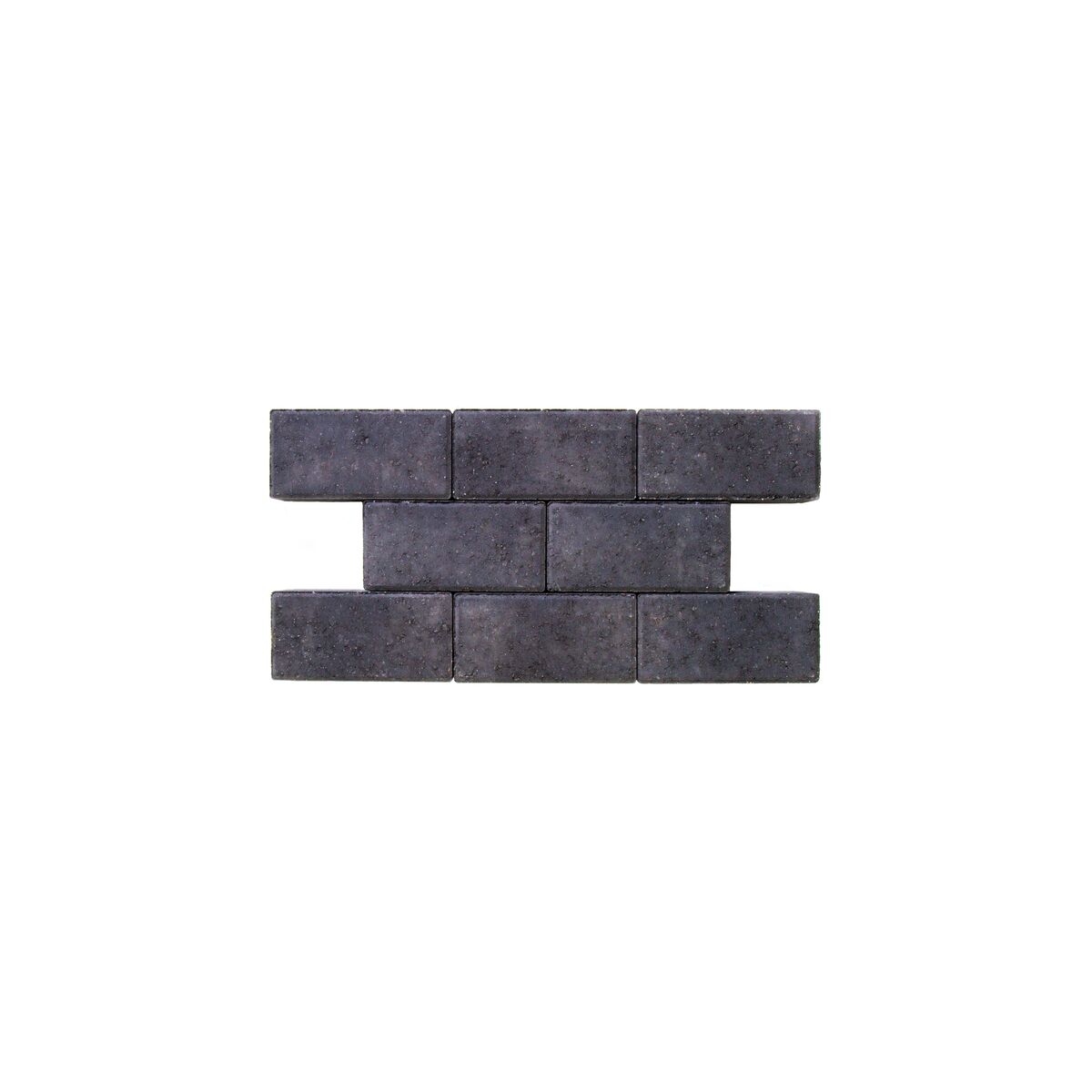 Rechthoekige betonstraatstenen 22 x 11 x 8 - Zwart