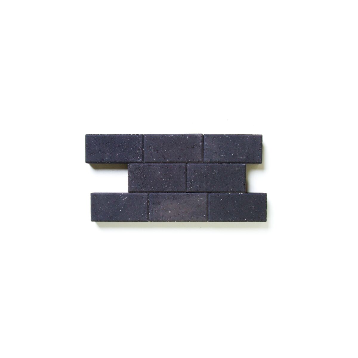 Rechthoekige betonstraatstenen 22 x 11 x 5 - Zwart